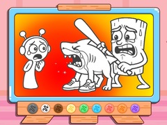 Spil Coloring Book: Sprunki VS Tung Tung Sahur
