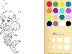 Spil Mermaid Coloring Book For Kids
