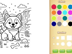 Spil Dog Coloring Book