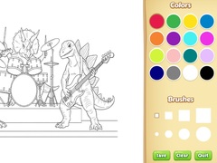 Spil Dinosaur Coloring Book For Kids
