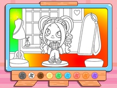 Spil Coloring Book: Avatar Girl Dress Up Shopping