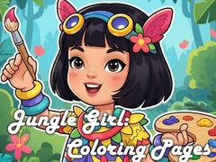Spil Jungle Girl: Coloring Pages