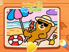 Spil Color By Code: Chill Bear