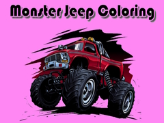 Spil Monster Jeep Coloring