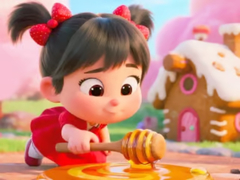 Spil Jigsaw Puzzle: Honey Girl Candy House