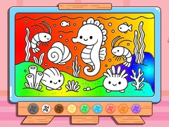 Spil Coloring Book: Kawaii Sea Animals