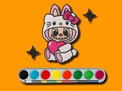 Spil Labubu Coloring Adventure