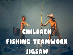 Spil Children Fishing Teamwork Jigsaw