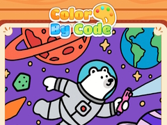 Spil Color By Code Space Bear