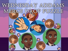 Spil Wednesday Addams Merge Drop Puzzle