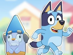 Spil Jigsaw Puzzle: Bluey & Bingo Obstacle Course