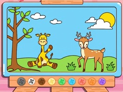 Spil Coloring Book: Giraffe And Deer