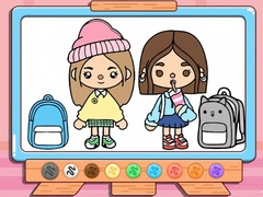 Spil Coloring Book: Toca Boca Back To School
