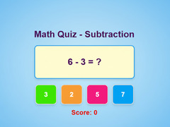 Spil Math Quiz - Subtraction