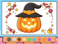 Spil Coloring Book: Halloween Pumpkin