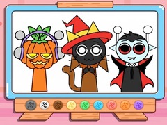 Spil Coloring Book: Incredibox Sprunki Halloween