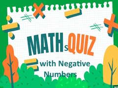 Spil Maths Quiz with Negative Numbers