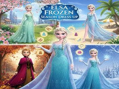 Spil Elsa Frozen Season Dress Up