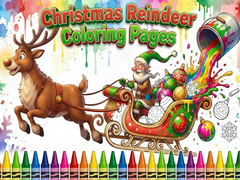 Spil Christmas Reindeer Coloring Pages