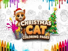 Spil Christmas Cat Coloring Pages