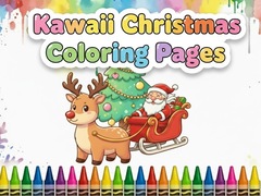 Spil Kawaii Christmas Coloring Pages