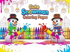 Spil Cute Snowman Coloring Pages