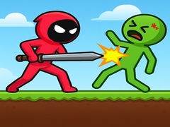 Spil Red Stickman vs Monster School
