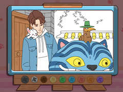 Spil Coloring Book: Kpop Jinu & Blue Tiger