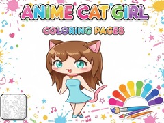 Spil Anime Cat Girl Coloring Pages