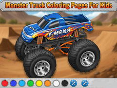 Spil Monster Truck Coloring Pages For Kids