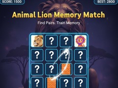 Spil Animal Lion Memory Match