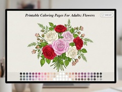 Spil Printable Coloring Pages For Adults Flowers