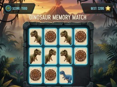 Spil Dinosaur Memory Match
