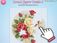 Spil Round jigsaw Puzzle 2 - Assemble Bouquet flowers