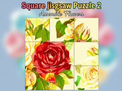 Spil Square jigsaw Puzzle 2  Assemble Flowers