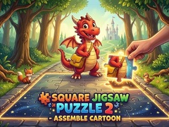 Spil Square jigsaw Puzzle 2 - Assemble Cartoon
