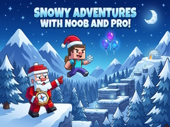Spil Snowy Adventures with Noob and Pro!