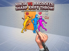 Spil Ninja vs Ragdolls: Sharp Knife Throw!