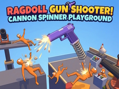 Spil Ragdoll Gun Shooter! Cannon Spinner Playground