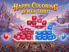 Spil Happy Coloring Jewel Sort