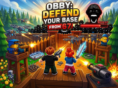 Spil Obby: Defend your base from 67