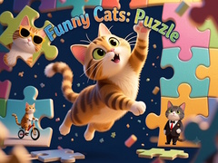 Spil Funny Cats: Puzzle