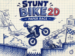 Spil Stunt Bike 2D Paper Race