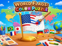 Spil World Flags: Color Puzzle