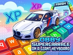 Spil Obby: Supercar Race on a Giant Keyboard