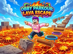 Spil Obby Parkour: Lava Escape