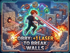 Spil Obby: +1 Laser to Break Walls