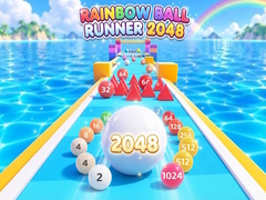 Spil Rainbow Ball Runner 2048